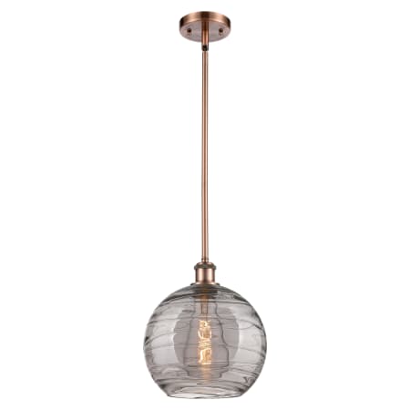 A large image of the Innovations Lighting 516-1S-12-10 Athens Deco Swirl Pendant Alternate Image