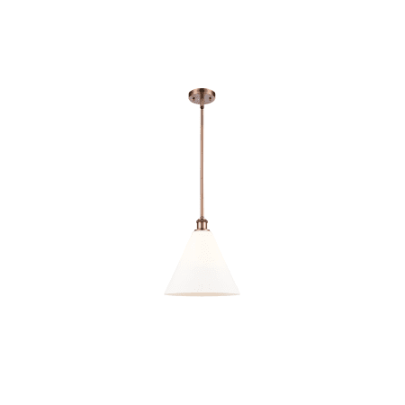 A large image of the Innovations Lighting 516-1S-13-12 Berkshire Pendant Alternate Image