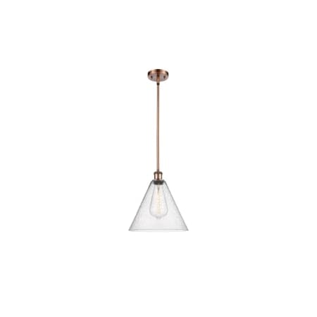 A large image of the Innovations Lighting 516-1S-13-12 Berkshire Pendant Alternate Image