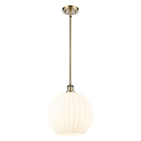 A large image of the Innovations Lighting 516-1S-14-12 White Venetian Pendant Alternate Image