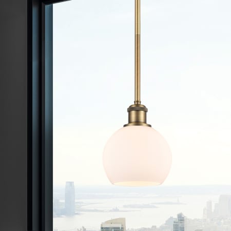 A large image of the Innovations Lighting 516-1S-8-6 Athens Pendant Alternate Image