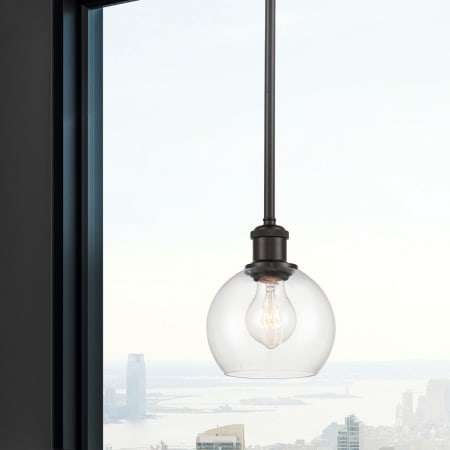 A large image of the Innovations Lighting 516-1S-8-6 Athens Pendant Alternate Image