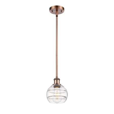 A large image of the Innovations Lighting 516-1S-8-6 Rochester Pendant Alternate Image