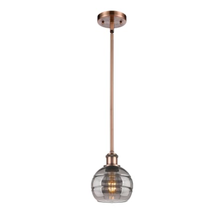 A large image of the Innovations Lighting 516-1S-8-6 Rochester Pendant Alternate Image