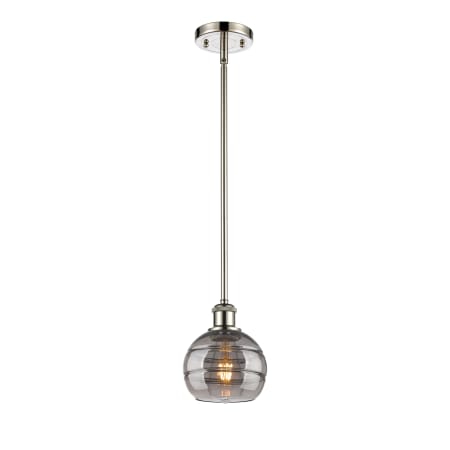 A large image of the Innovations Lighting 516-1S-8-6 Rochester Pendant Alternate Image