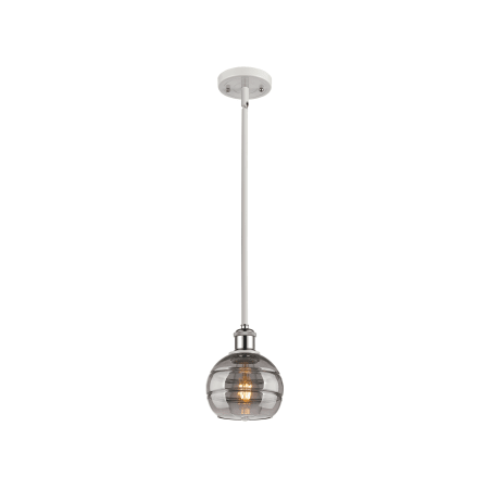 A large image of the Innovations Lighting 516-1S-8-6 Rochester Pendant Alternate Image