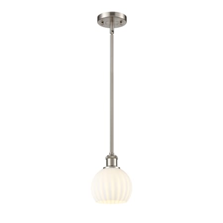 A large image of the Innovations Lighting 516-1S-8-6 White Venetian Pendant Alternate Image