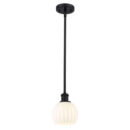 A large image of the Innovations Lighting 516-1S-8-6 White Venetian Pendant Alternate Image