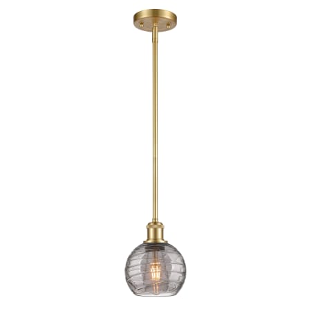 A large image of the Innovations Lighting 516-1S-9-6 Athens Deco Swirl Pendant Alternate Image