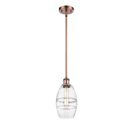 A large image of the Innovations Lighting 516-1S-9-6 Vaz Pendant Alternate Image