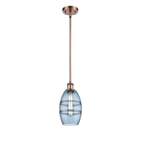 A large image of the Innovations Lighting 516-1S-9-6 Vaz Pendant Alternate Image