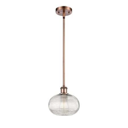 A large image of the Innovations Lighting 516-1S-9-8 Ithaca Pendant Alternate Image