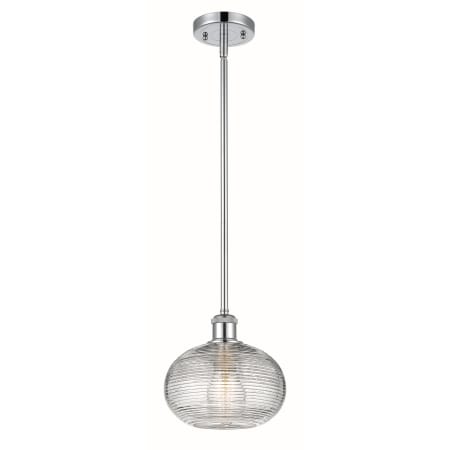 A large image of the Innovations Lighting 516-1S-9-8 Ithaca Pendant Alternate Image
