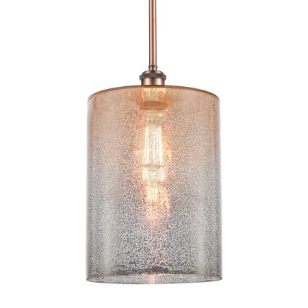 A large image of the Innovations Lighting 516-1S-14-9-L Cobbleskill Pendant Mercury / Antique Copper