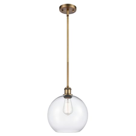 A large image of the Innovations Lighting 516-1S Large Athens Brushed Brass / Clear