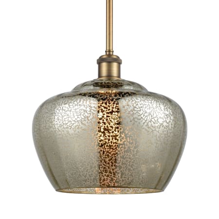 A large image of the Innovations Lighting 516-1S-11-11-L Fenton Pendant Mercury / Brushed Brass