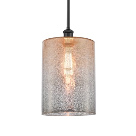 A large image of the Innovations Lighting 516-1S-14-9-L Cobbleskill Pendant Mercury / Matte Black