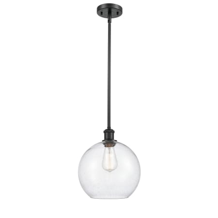 A large image of the Innovations Lighting 516-1S Large Athens Matte Black / Seedy