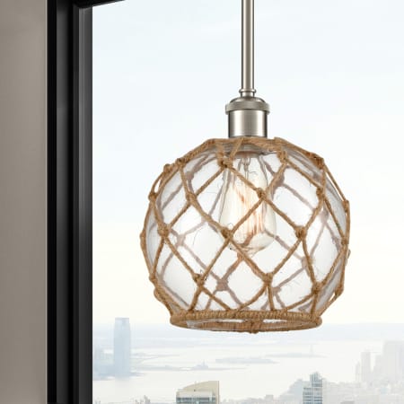 A large image of the Innovations Lighting 516-1S Farmhouse Rope Alternate Image