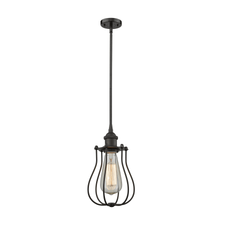 A large image of the Innovations Lighting 516-1S Barrington Oiled Rubbed Bronze / Metal Shade