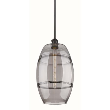 A large image of the Innovations Lighting 516-1S-19-10 Vaz Pendant Oil Rubbed Bronze / Light Smoke