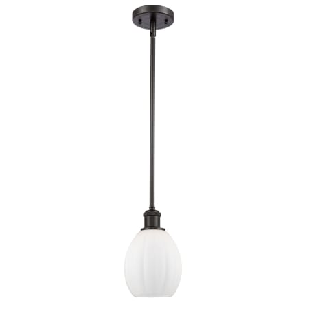 A large image of the Innovations Lighting 516-1S Eaton Oil Rubbed Bronze / Matte White