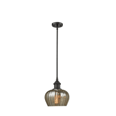 A large image of the Innovations Lighting 516-1S Fenton Oiled Rubbed Bronze / Mercury Fluted