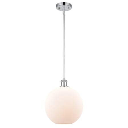 A large image of the Innovations Lighting 516-1S Large Athens Polished Chrome / Matte White