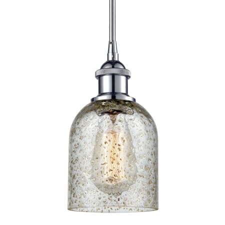 A large image of the Innovations Lighting 516-1S Caledonia Polished Chrome / Mica