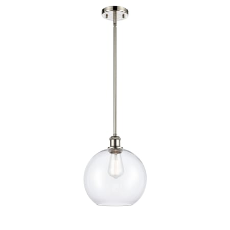 A large image of the Innovations Lighting 516-1S Large Athens Polished Nickel / Clear