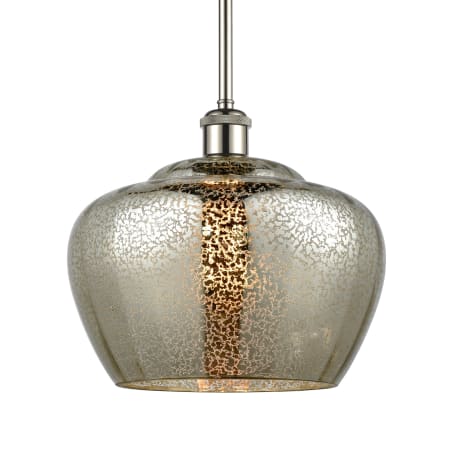 A large image of the Innovations Lighting 516-1S-11-11-L Fenton Pendant Mercury / Polished Nickel