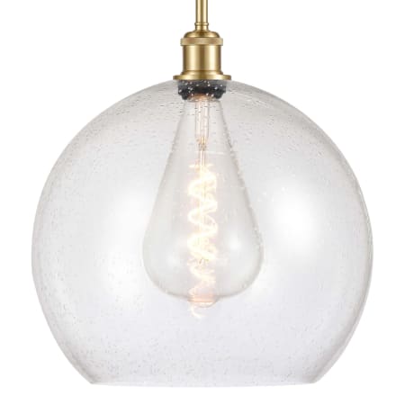 A large image of the Innovations Lighting 516-1S-17-14 Athens Pendant Satin Gold / Seedy