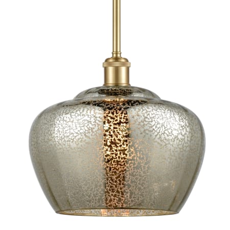 A large image of the Innovations Lighting 516-1S-11-11-L Fenton Pendant Mercury / Satin Gold