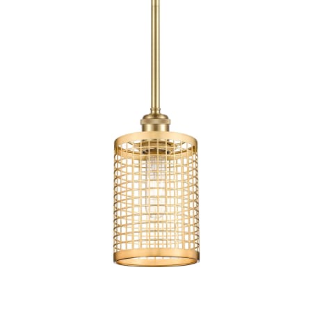 A large image of the Innovations Lighting 516-1S-10-5 Nestbrook Pendant Satin Gold