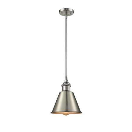 A large image of the Innovations Lighting 516-1S Smithfield Brushed Satin Nickel / Metal Shade