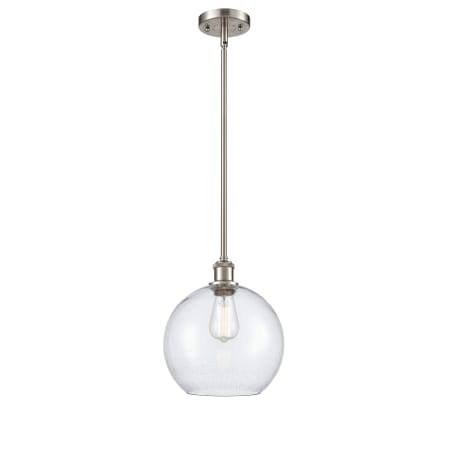 A large image of the Innovations Lighting 516-1S Large Athens Brushed Satin Nickel / Seedy