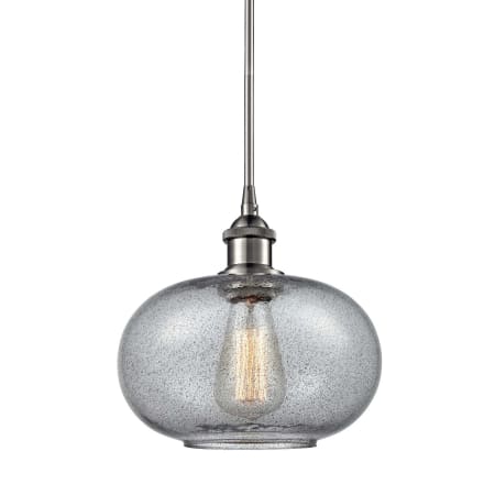 A large image of the Innovations Lighting 516-1S Gorham Brushed Satin Nickel / Charcoal