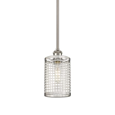 A large image of the Innovations Lighting 516-1S-10-5 Nestbrook Pendant Satin Nickel