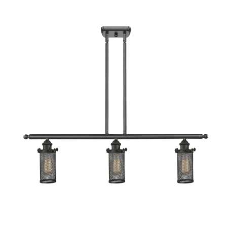 A large image of the Innovations Lighting 516-3I Bleecker Oiled Rubbed Bronze / Metal Shade
