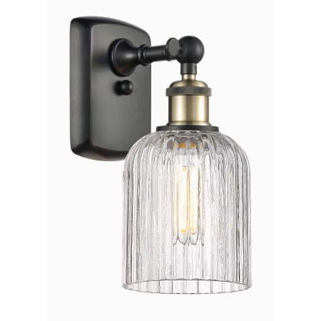 A large image of the Innovations Lighting 516-1W-10-5 Bridal Veil Sconce Alternate Image