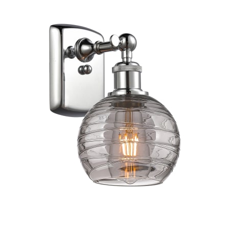 A large image of the Innovations Lighting 516-1W-10-6 Athens Deco Swirl Sconce Alternate Image