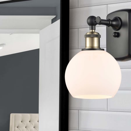 A large image of the Innovations Lighting 516-1W-10-6 Athens Sconce Alternate Image