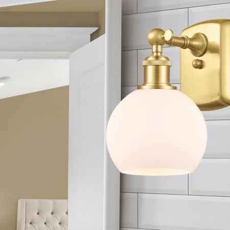 A large image of the Innovations Lighting 516-1W-10-6 Athens Sconce Alternate Image