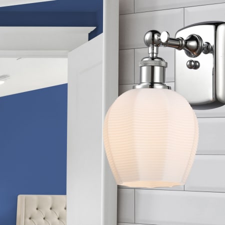 A large image of the Innovations Lighting 516-1W-10-6 Norfolk Sconce Alternate Image