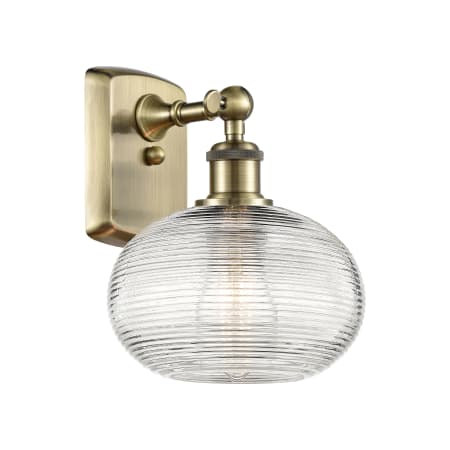 A large image of the Innovations Lighting 516-1W-10-8 Ithaca Sconce Alternate Image