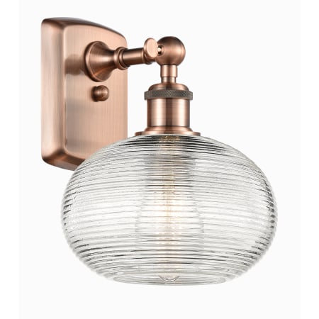 A large image of the Innovations Lighting 516-1W-10-8 Ithaca Sconce Alternate Image