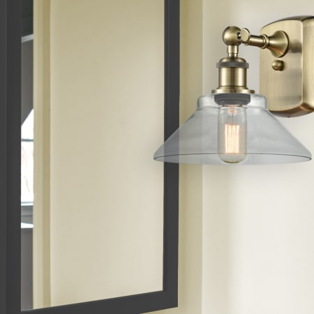 A large image of the Innovations Lighting 516-1W-10-8 Orwell Sconce Alternate Image