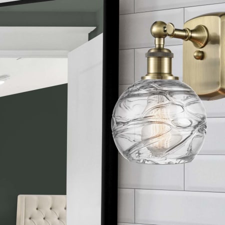 A large image of the Innovations Lighting 516-1W-11-6 Athens Sconce Alternate Image