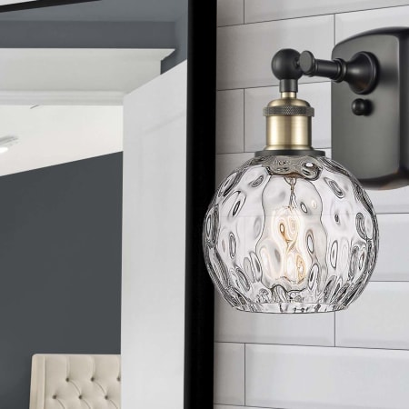 A large image of the Innovations Lighting 516-1W-11-6 Athens Sconce Alternate Image