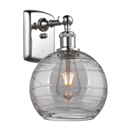 A large image of the Innovations Lighting 516-1W-11-8 Athens Deco Swirl Sconce Alternate Image